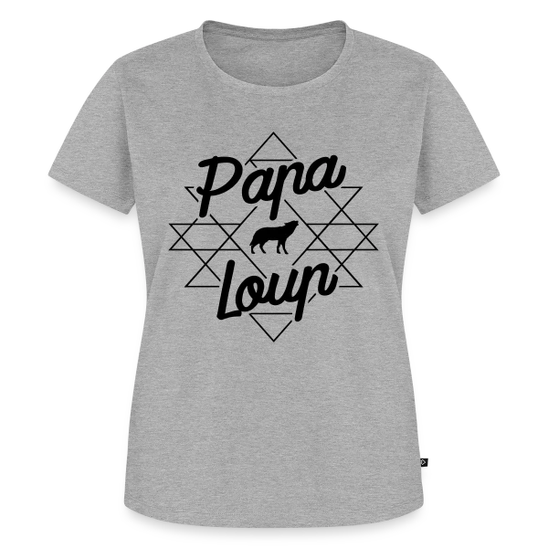 Papa Loup : Le Chef de Meute sur T-shirt Premium bio Femme