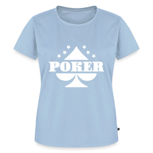 Maquette de T-shirt Premium bio Femme « Poker, J'adore ! » à personnaliser