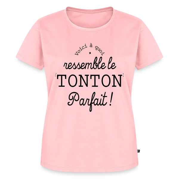 Maquette de T-shirt Premium bio Femme « Tonton Parfait Rétro - L'Élégance Vintage » à personnaliser