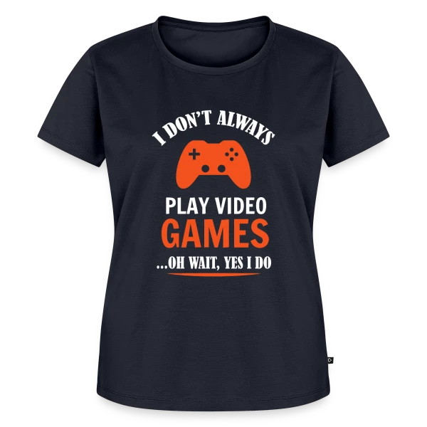 Maquette de T-shirt Premium bio Femme « Manette Gaming » à personnaliser