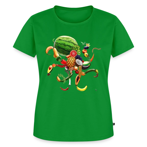 Maquette de T-shirt Premium bio Femme « Pulpi Frutti : Saveur Marine Originale » à personnaliser