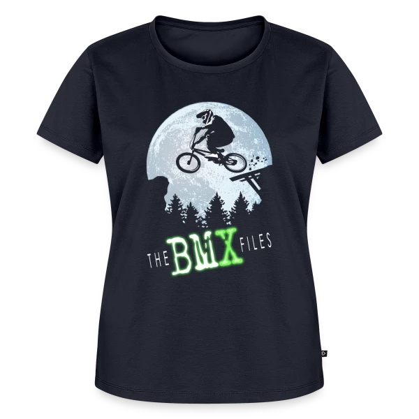 Maquette de T-shirt Premium bio Femme « Esprit BMX Rider » à personnaliser