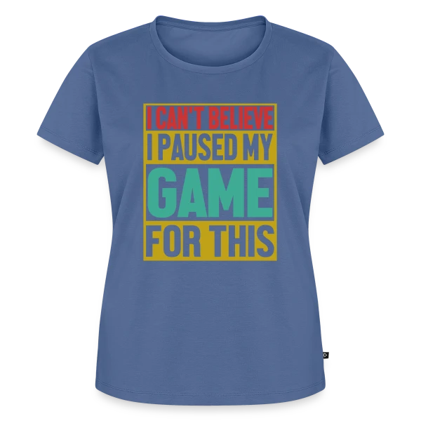 Maquette de T-shirt Premium bio Femme « Gamer Authentique : Affichez Votre Vraie Nature » à personnaliser