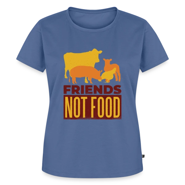 Maquette de T-shirt Premium bio Femme « Amis des Animaux » à personnaliser
