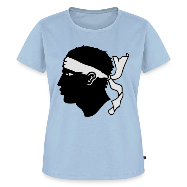 Maquette de T-shirt Premium bio Femme « Tête de Maure Classique » à personnaliser