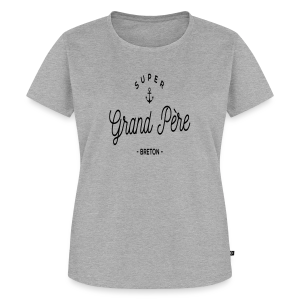 'Super Grand-Père Breton' - Fierté Familiale et Régionale sur T-shirt Premium bio Femme