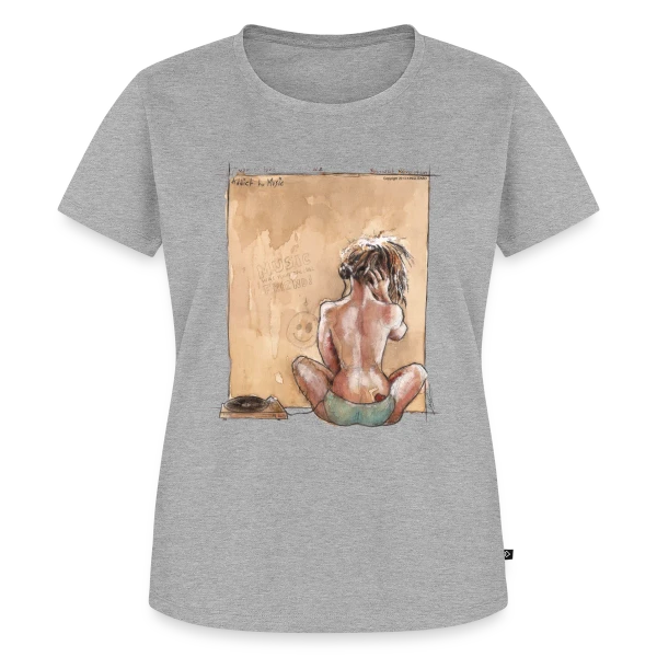Maquette de T-shirt Premium bio Femme « L'Hymne Révolutionnaire de l'Amour » à personnaliser