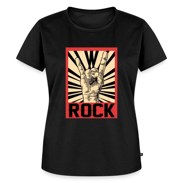 Maquette de T-shirt Premium bio Femme « Simplement Rock » à personnaliser
