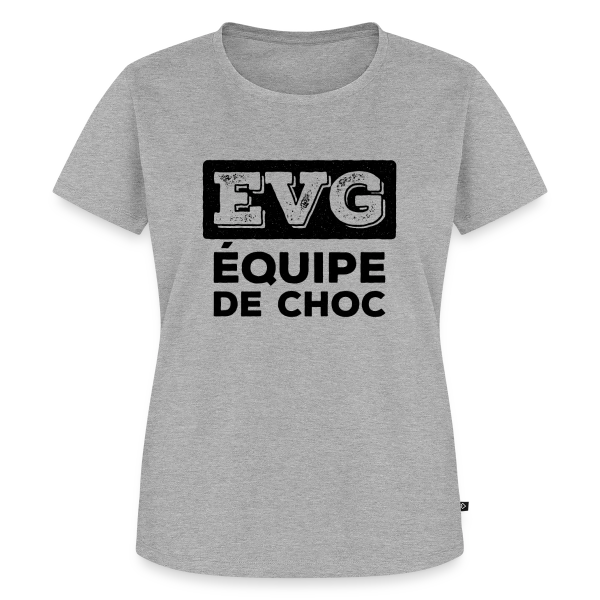 Maquette de T-shirt Premium bio Femme « EVG L'Équipe de Choc : Ambiance Explosive ! » à personnaliser