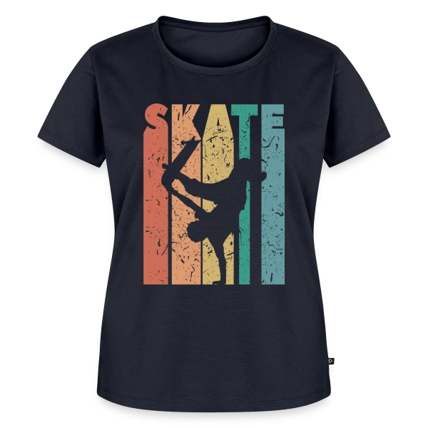 Maquette de T-shirt Premium bio Femme « Passion Skate Urbain » à personnaliser