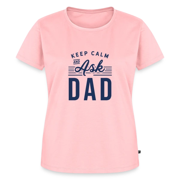 Maquette de T-shirt Premium bio Femme « Design Original Fête des Pères - Pour l'Amour de Papa » à personnaliser