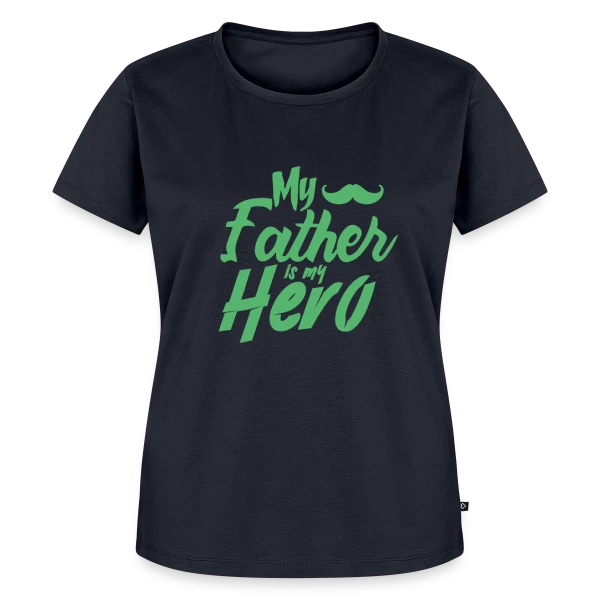 Maquette de T-shirt Premium bio Femme « Spécial Fête des Pères - Design Unique pour Papa » à personnaliser