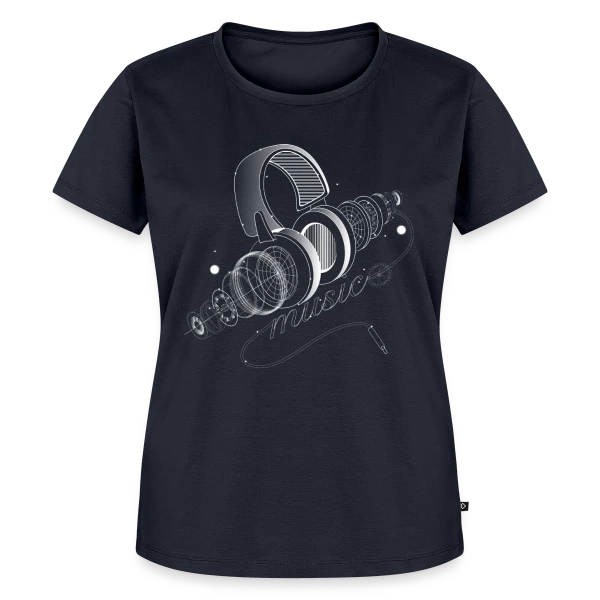 Casque Audio Déconstruit sur T-shirt Premium bio Femme