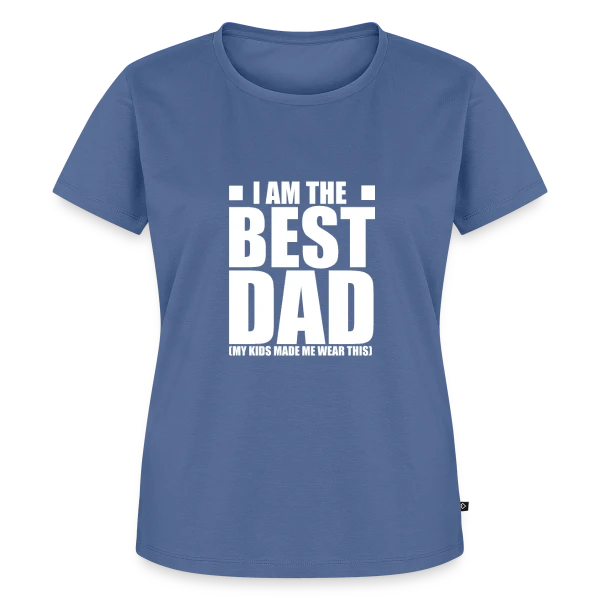 Maquette de T-shirt Premium bio Femme « Super Papa - Cadeau Fête des Pères Original et Tendance » à personnaliser