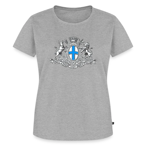 Maquette de T-shirt Premium bio Femme « Blason Historique Marseille » à personnaliser