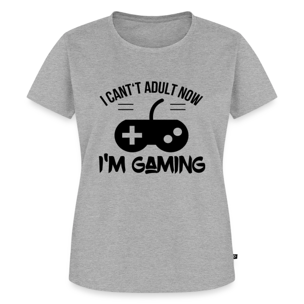 Maquette de T-shirt Premium bio Femme « Passion Gaming » à personnaliser