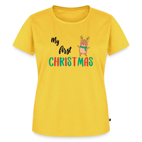 Mon Premier Noël : Design Adorable pour Bébé sur T-shirt Premium bio Femme