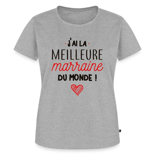 Ma Marraine, la Meilleure du Monde sur T-shirt Premium bio Femme
