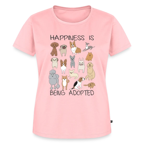 Maquette de T-shirt Premium bio Femme « Chiens Adorables Adoption » à personnaliser