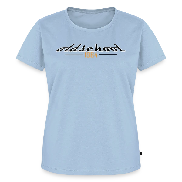 Maquette de T-shirt Premium bio Femme « Oldschool Année 1984 » à personnaliser