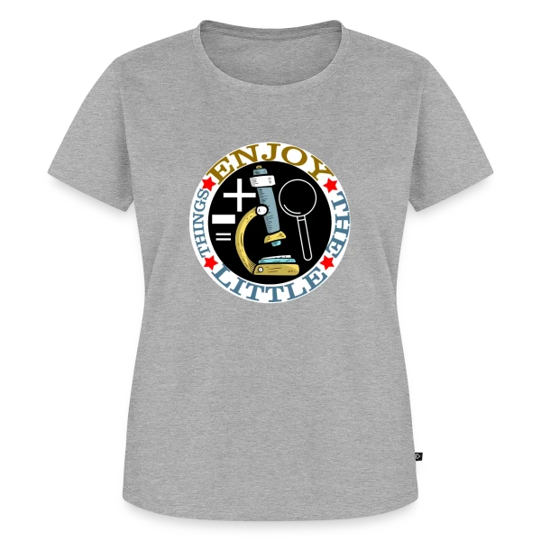 Maquette de T-shirt Premium bio Femme « L'Art de la Science » à personnaliser