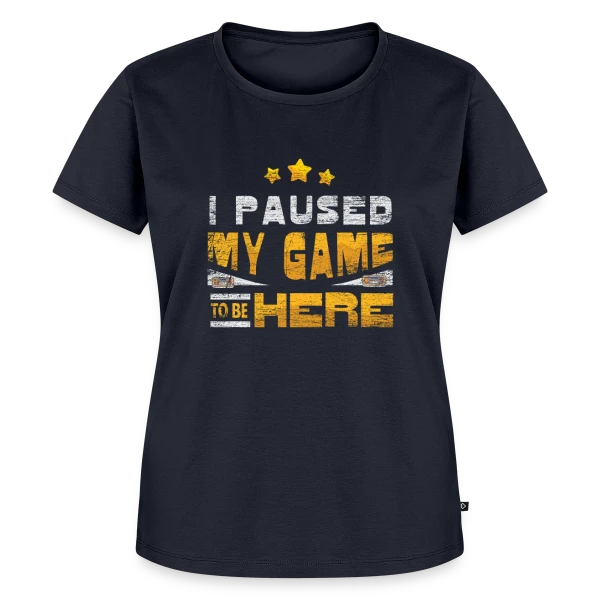 Maquette de T-shirt Premium bio Femme « 100% Gaming » à personnaliser