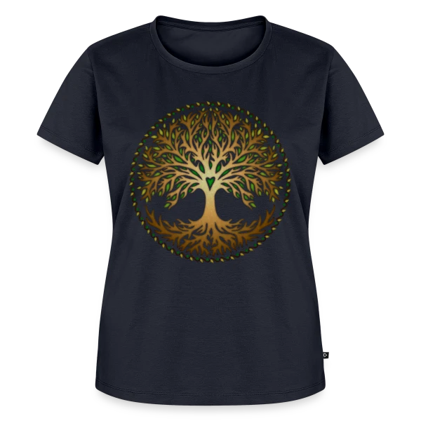 Maquette de T-shirt Premium bio Femme « Yggdrasil: Arbre de Vie Celtique & Nordique » à personnaliser