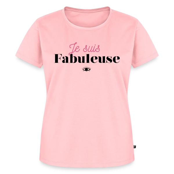 Maquette de T-shirt Premium bio Femme « "Je suis fabuleuse" - Affirmez votre éclat » à personnaliser