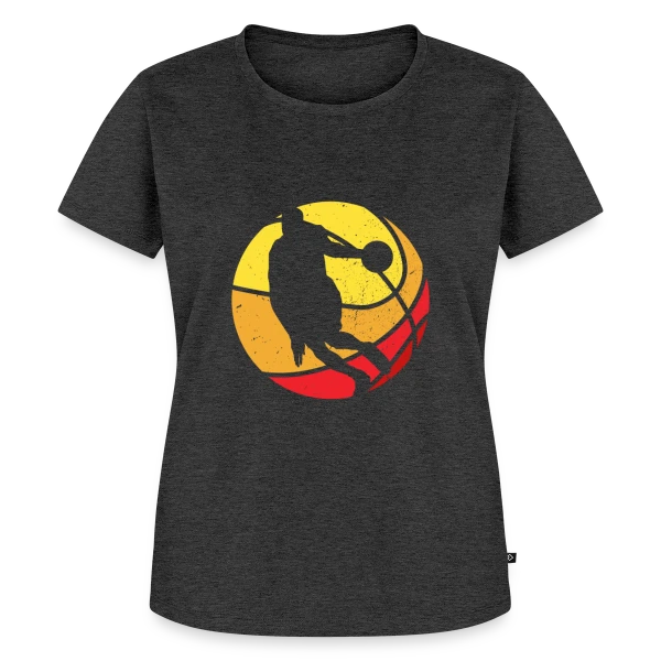 Maquette de T-shirt Premium bio Femme « Passion Basketball - Mon Sport Favori » à personnaliser