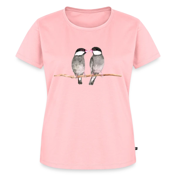 Maquette de T-shirt Premium bio Femme « Couple de Diamants Mandarins » à personnaliser