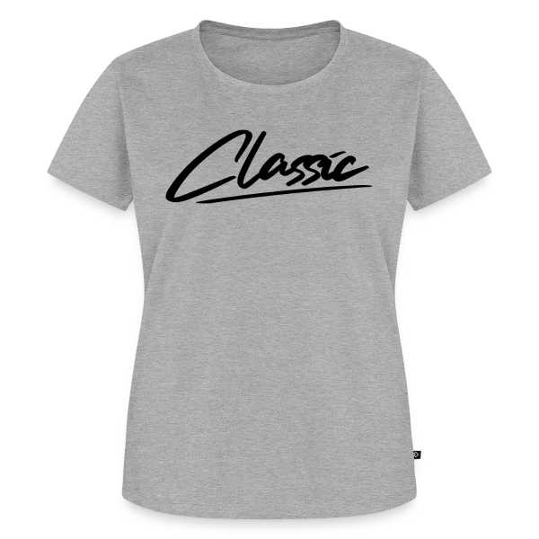 Maquette de T-shirt Premium bio Femme « Typographie "Classic" Élégante » à personnaliser