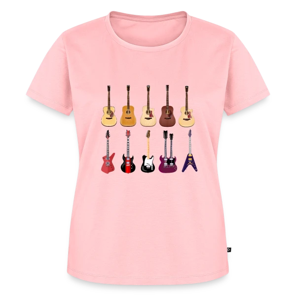 Maquette de T-shirt Premium bio Femme « Je Suis Guitariste : Ma Passion, Ma Fierté » à personnaliser