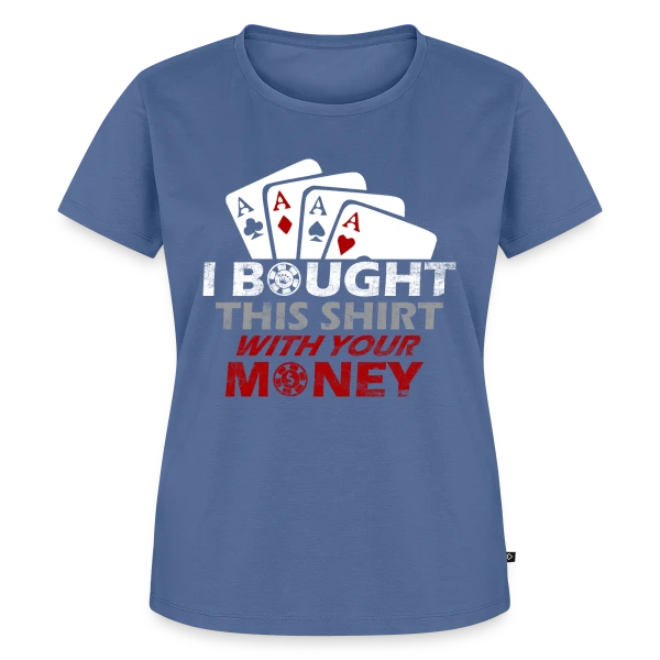 Maquette de T-shirt Premium bio Femme « Poker Star: Design Casino Gagnant » à personnaliser