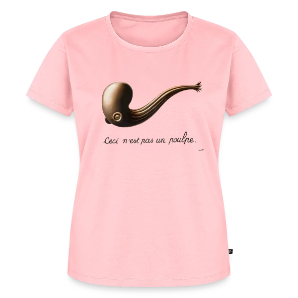 Maquette de T-shirt Premium bio Femme « Ceci n'est pas un Poulpe » à personnaliser