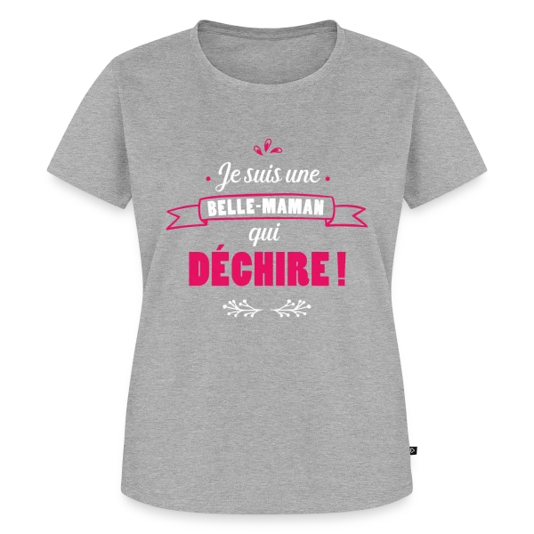 Maquette de T-shirt Premium bio Femme « Belle-Maman Qui Déchire » à personnaliser