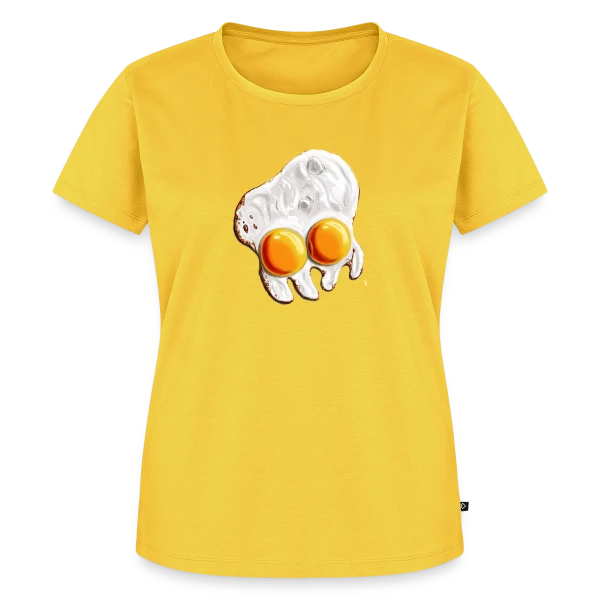 Maquette de T-shirt Premium bio Femme « Poulpoplat : L'Œuf Poulpe Insolite » à personnaliser