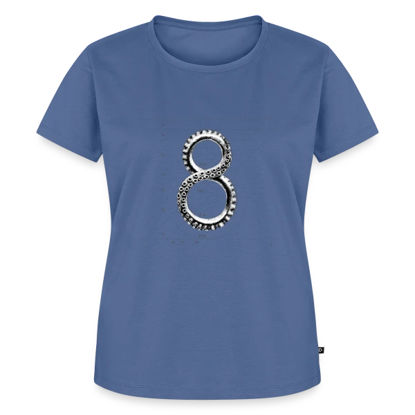Maquette de T-shirt Premium bio Femme « World Octopus Day : Célébrons les Poulpes ! » à personnaliser