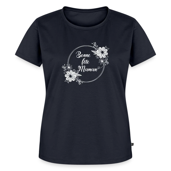 Maquette de T-shirt Femme Bio - Bonne Fête Maman - Cadeau Tendresse à personnaliser