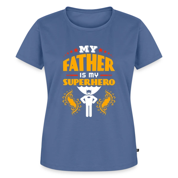 Maquette de T-shirt Premium bio Femme « Super Papa Exceptionnel - Cadeau Fête des Pères » à personnaliser