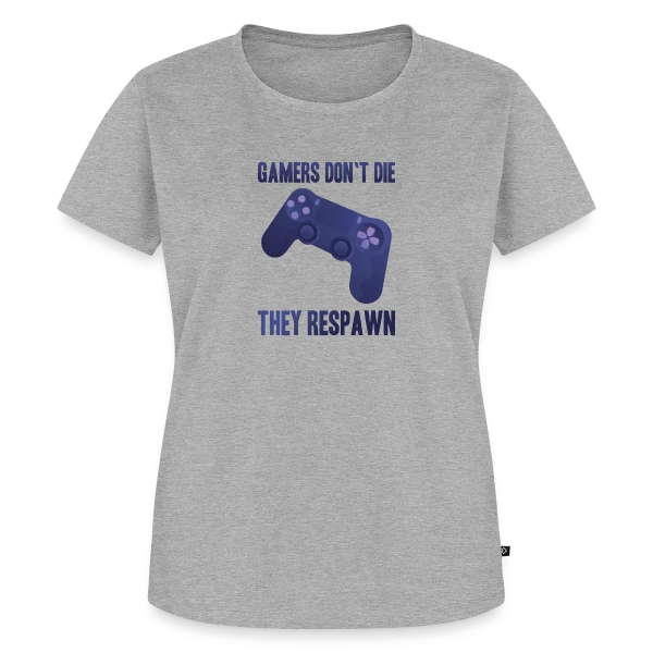 Maquette de T-shirt Premium bio Femme « Univers Gaming : Manette et Esprit Geek » à personnaliser