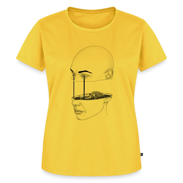 Maquette de T-shirt Premium bio Femme « Marée Noire : Spleen Pétrole » à personnaliser