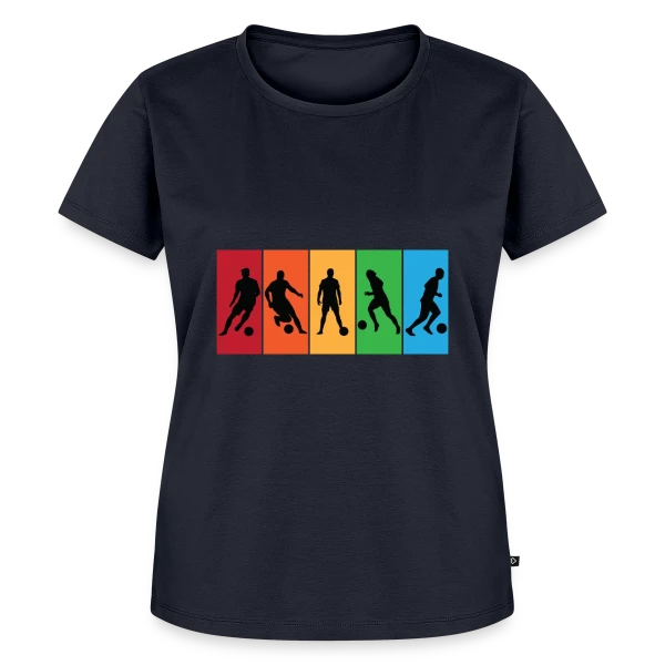Maquette de T-shirt Premium bio Femme « Passion Football : Joueurs et Compétitions » à personnaliser