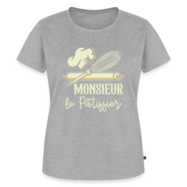 Monsieur Le Pâtissier - Passion Gâteaux & Humour sur T-shirt Premium bio Femme
