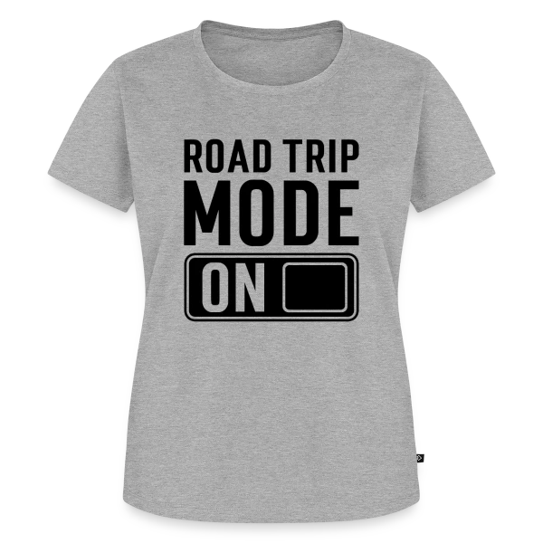 Maquette de T-shirt Premium bio Femme « Mode Road Trip Activé » à personnaliser