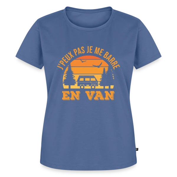 J'peux Pas, Je Me Barre en Van! Humour Voyage sur T-shirt Premium bio Femme