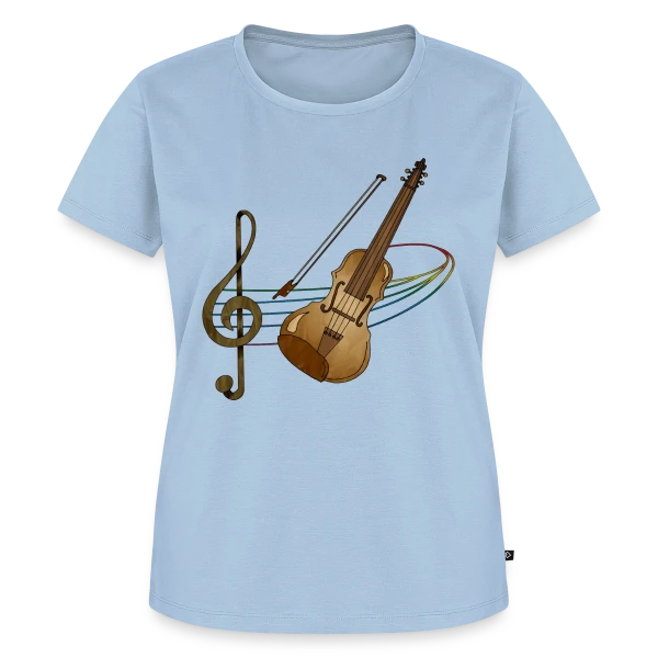 Maquette de T-shirt Premium bio Femme « Passion Musique » à personnaliser