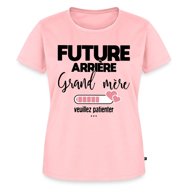 Maquette de T-shirt Premium bio Femme « Future Arrière-Grand-Mère : La Belle Annonce » à personnaliser