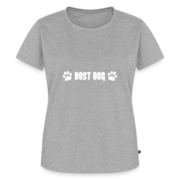 Maquette de T-shirt Premium bio Femme « Meilleur Chien » à personnaliser