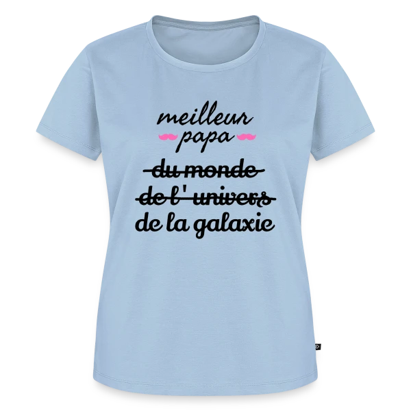 'Meilleur Papa du Monde' - La Déclaration Ultime sur T-shirt Premium bio Femme
