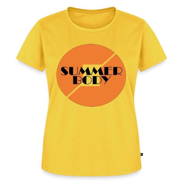Maquette de T-shirt Premium bio Femme « Summer Body Prêt pour l'Été » à personnaliser